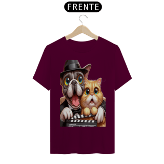 Nome do produto T-Shirt Classic - Gato e cachorro claquete