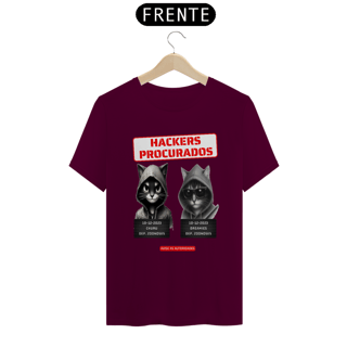 Nome do produto T- shirt Classic -  Gatos Hackers procurados
