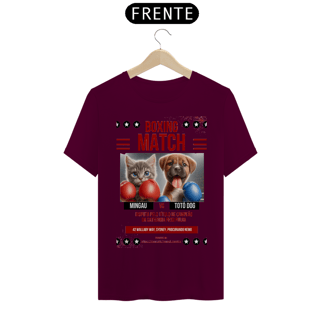 Nome do produto T-Shirt Classic - Boxe GatoXCão Peso Pulga 