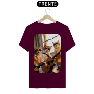 Nome do produto T-Shirt Classic - Gato -Banda Gatify Poo Fighters