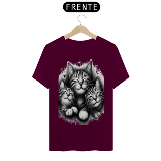 Nome do produto T- shirt Classic - 3 Gatinhos sorrindo