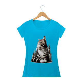 Nome do produto Camiseta Baby Classic Long- Gato em desenho Lápis I