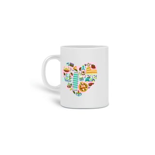 Nome do produto Caneca Coração italiano