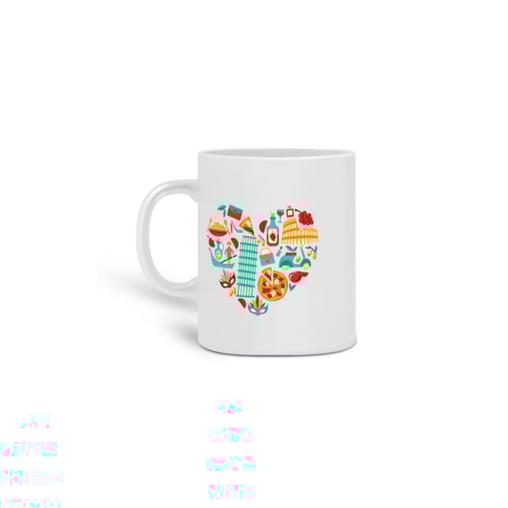 Caneca Coração italiano