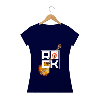 Nome do produto Camiseta Faminina Baby look rock