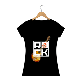 Nome do produto Camiseta Faminina Baby look rock