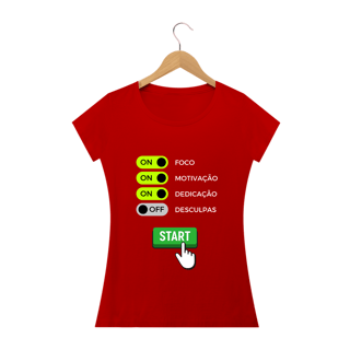 Nome do produto Camiseta baby look foco motivação