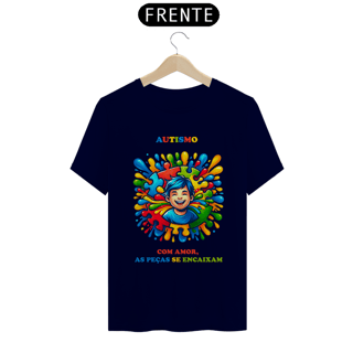 Nome do produto Masculina - Autismo  - Com amor, as peças se encaixam (linha quality)