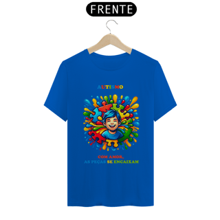 Nome do produto Masculina - Autismo  - Com amor, as peças se encaixam (linha quality)