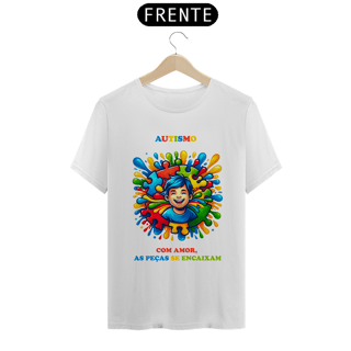 Nome do produto Masculina - Autismo  - Com amor, as peças se encaixam (linha quality)