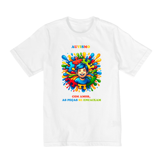 Nome do produto Infantil 2 a 8 anos - Autismo  - Com amor, as peças se encaixam (linha quality)