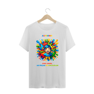 Nome do produto Plus Size - Autismo - Com amor, as peças se encaixam (linha quality)
