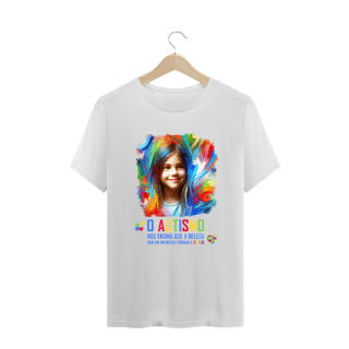 Nome do produto Plus Size - O autismo nos ensina que a beleza vem em infinitas formas e cores (linha quality)