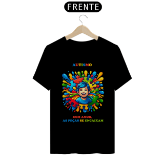 Masculina - Autismo  - Com amor, as peças se encaixam (linha quality)