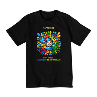 Nome do produto Infantil 2 a 8 anos - Autismo  - Com amor, as peças se encaixam (linha quality)