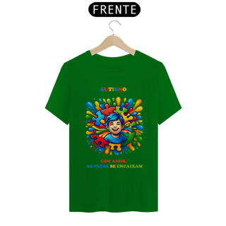 Nome do produto Masculina - Autismo  - Com amor, as peças se encaixam (linha quality)