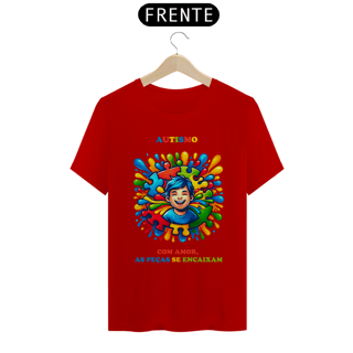 Nome do produto Masculina - Autismo  - Com amor, as peças se encaixam (linha quality)