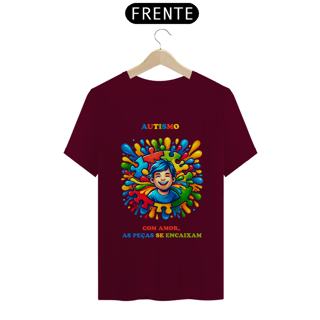 Nome do produto Masculina - Autismo  - Com amor, as peças se encaixam (linha quality)