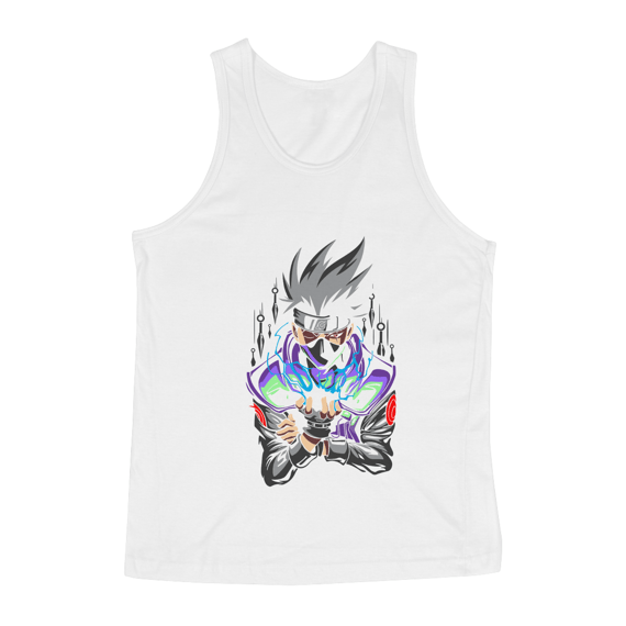 Regata Naruto - Kakashi: Exiba a Determinação do Ninja Copiador com Estilo