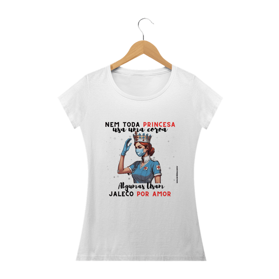 Camisa Baby Long Princesa Enfermagem