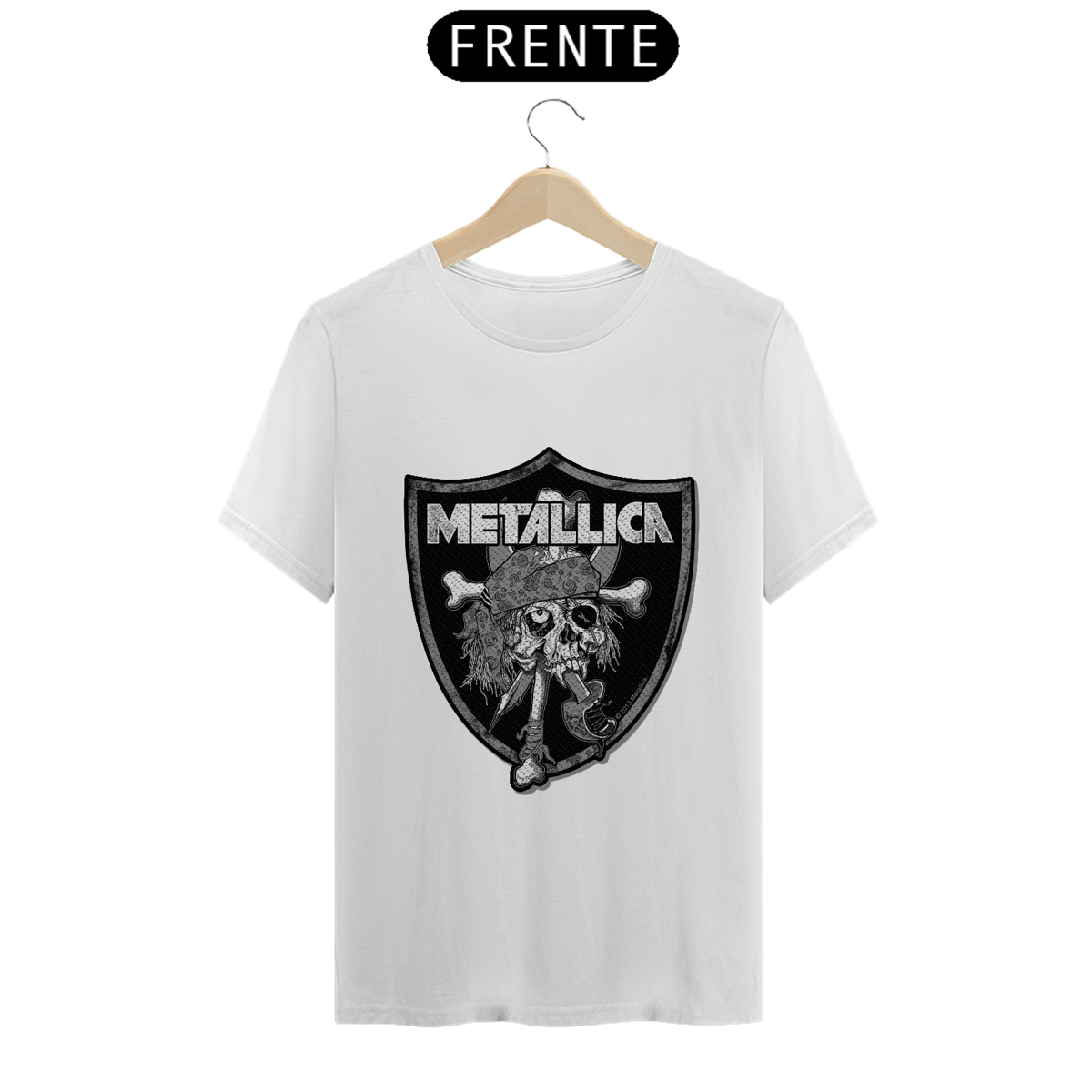 Nome do produto: Camiseta Metallica Caveira