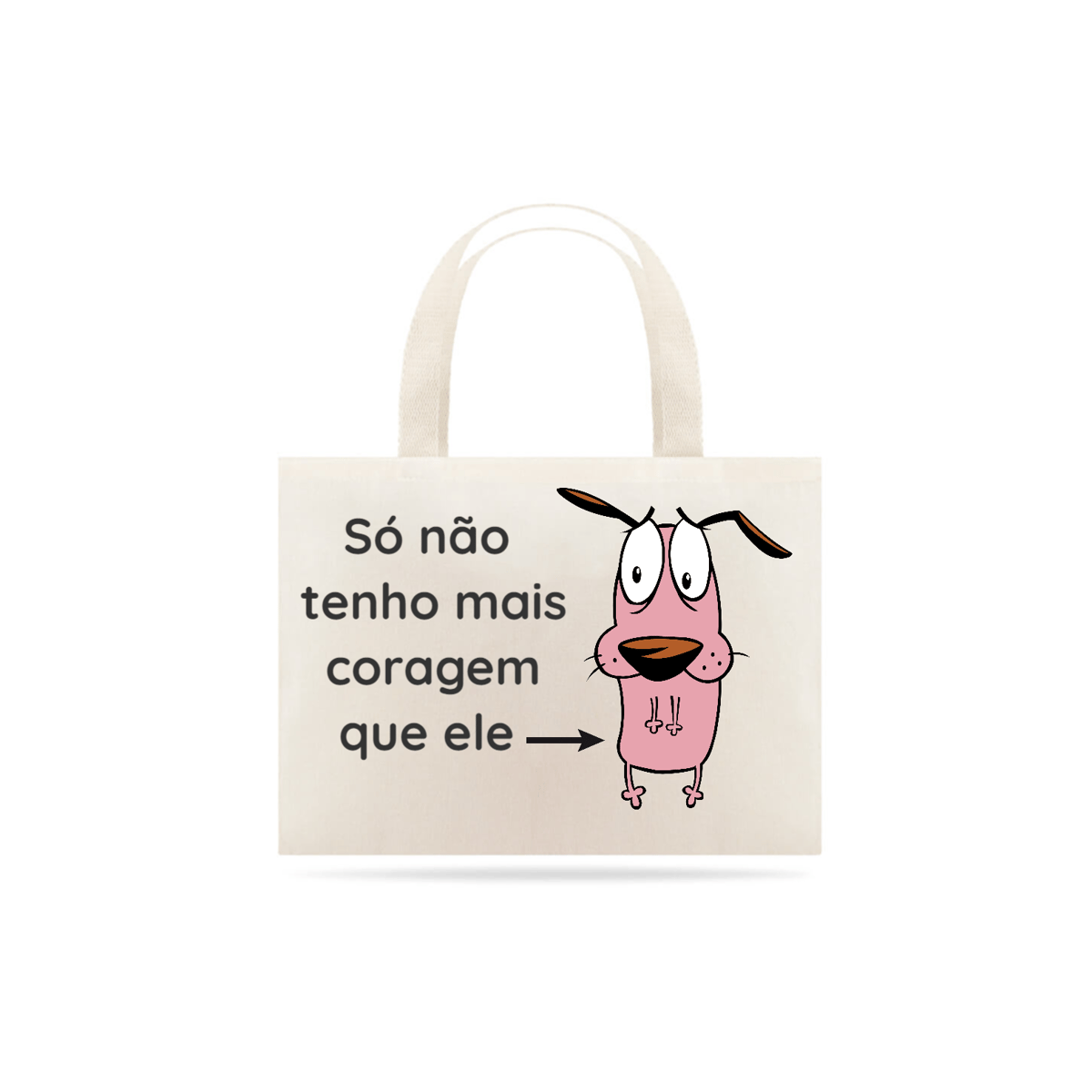 Nome do produto: Ecobag Coragem O Cão Covarde
