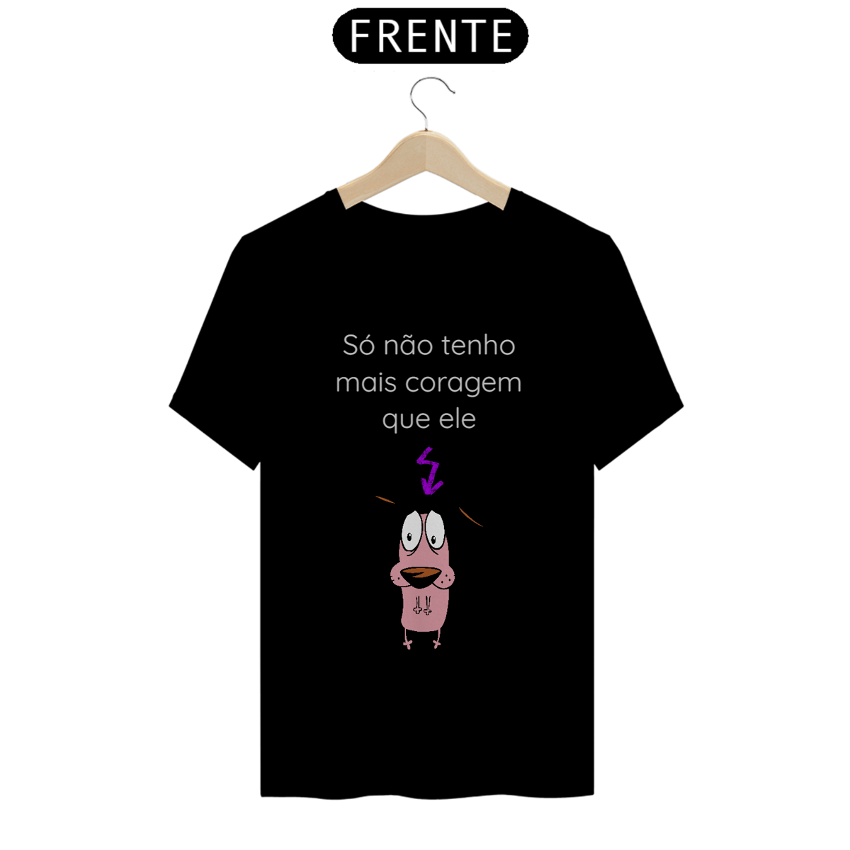 Nome do produto: Camisa Coragem, o Cão Covarde