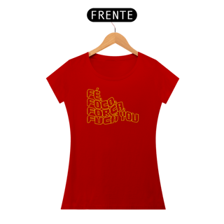 Nome do produto Feminina Fé, foco, força, Fuck you