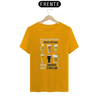 Nome do produto T-Shirt Classic Unissex / Amigos E Cerveja
