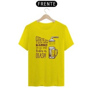 Nome do produto T-Shirt Classic Unissex / Cerveja É Igual Banho