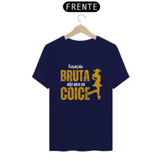 Nome do produto Camiseta T-Shirt Classic Unissex / Coração De Bruta Não Bate Da Coice