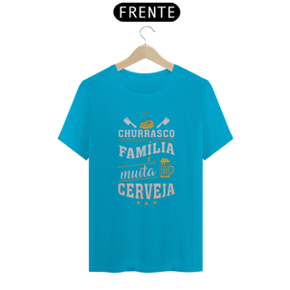 Nome do produto T-Shirt Classic Unissex / Churrasco, Família e Cerveja