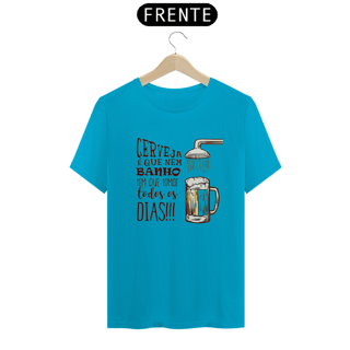 Nome do produto T-Shirt Classic Unissex / Cerveja É Igual Banho