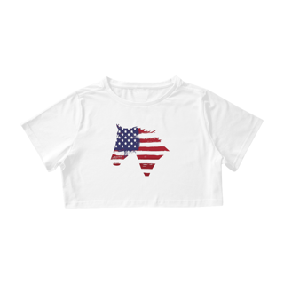 Nome do produto Camisa Cropped / Cavalo Americano