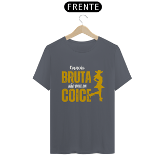 Nome do produto Camiseta T-Shirt Classic Unissex / Coração De Bruta Não Bate Da Coice
