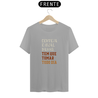 Nome do produto T-shirt Classic Unissex / Cerveja é Igual Banho