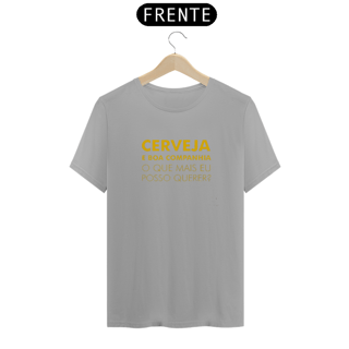 Nome do produto T-Shirt Classic Unissex / Cerveja E Boa Companhia 