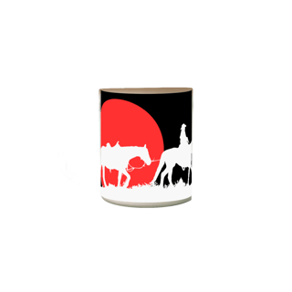 Nome do produto Caneca Mágica Cowgirl e os Cavalos