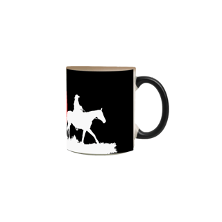 Nome do produto Caneca Mágica Cowgirl e os Cavalos