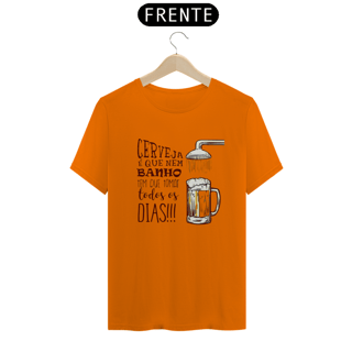 Nome do produto T-Shirt Classic Unissex / Cerveja É Igual Banho
