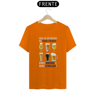 Nome do produto T-Shirt Classic Unissex / Amigos E Cerveja