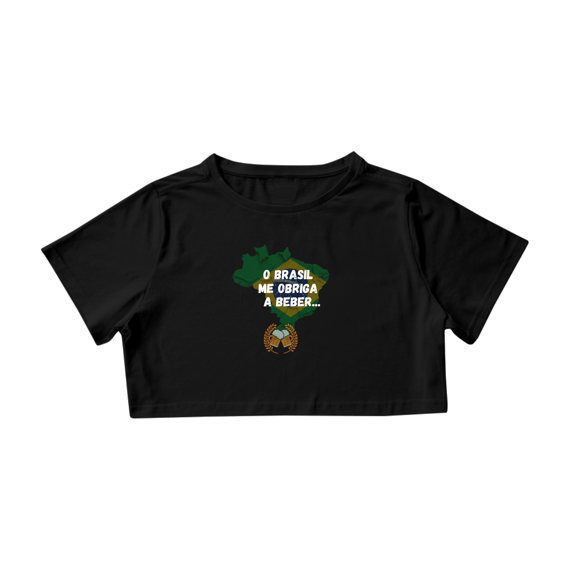 Camisa Cropped / A Culpa É Do Brasil
