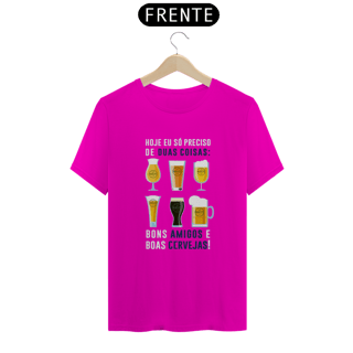Nome do produto T-Shirt Classic Unissex / Amigos E Cerveja
