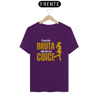 Nome do produto Camiseta T-Shirt Classic Unissex / Coração De Bruta Não Bate Da Coice