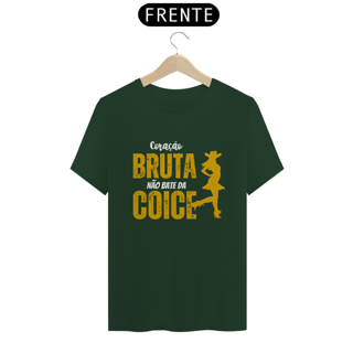 Nome do produto Camiseta T-Shirt Classic Unissex / Coração De Bruta Não Bate Da Coice