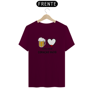 Nome do produto T-Shirt Classic Unissex / Copo Cheio Coração Vazio