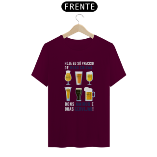 Nome do produto T-Shirt Classic Unissex / Amigos E Cerveja
