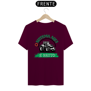 Nome do produto Camiseta T-Shirt Classic Unissex / O Sistema É Bruto 