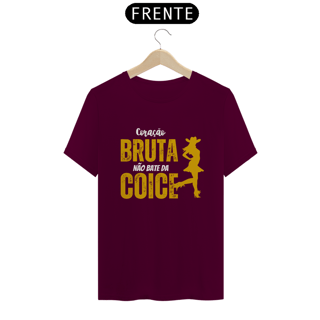 Nome do produto Camiseta T-Shirt Classic Unissex / Coração De Bruta Não Bate Da Coice