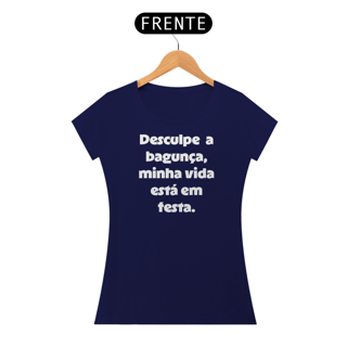 Nome do produtoCamiseta Baby Long Desculpe a Bagunça